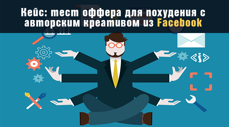 Кейс: тест оффера для похудения с авторским креативом из Facebook (ROI 76%)